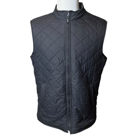 UNTUCKit Puffer Vest Men’s Size XL Black Quilted Regular Fit Golf TINY FLAW - Picture 1 of 8